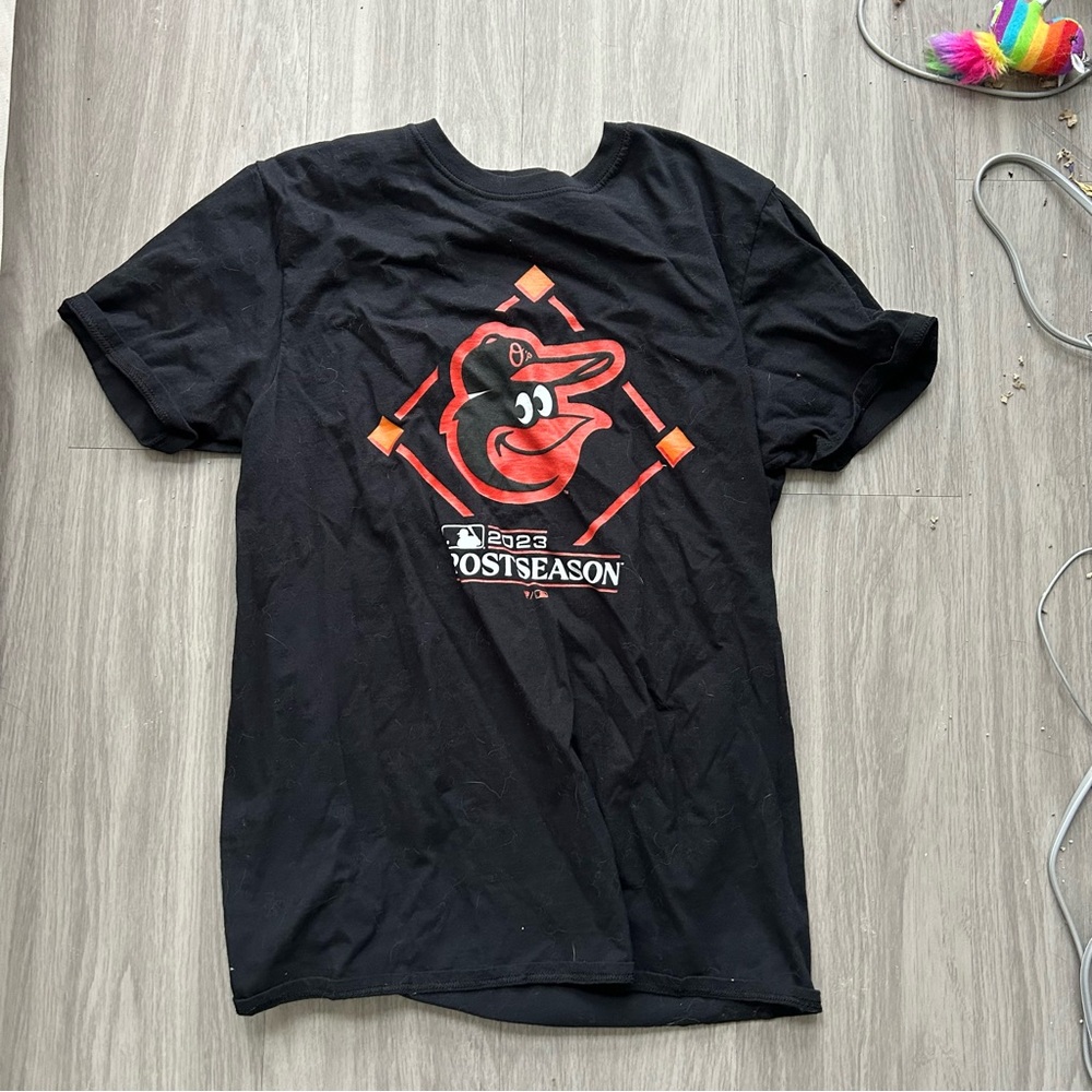 Orioles 2023 postseason black tee shirt